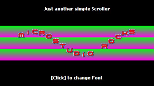 Bitfont Scroller - by TinkerSmith